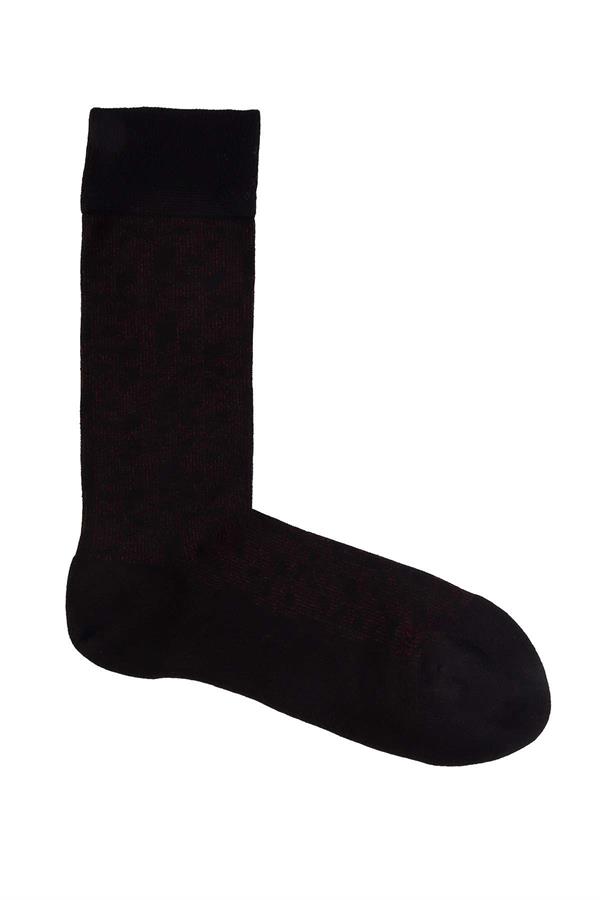 Erkek Likralı Bambu Siyah Soket Çorap 5618