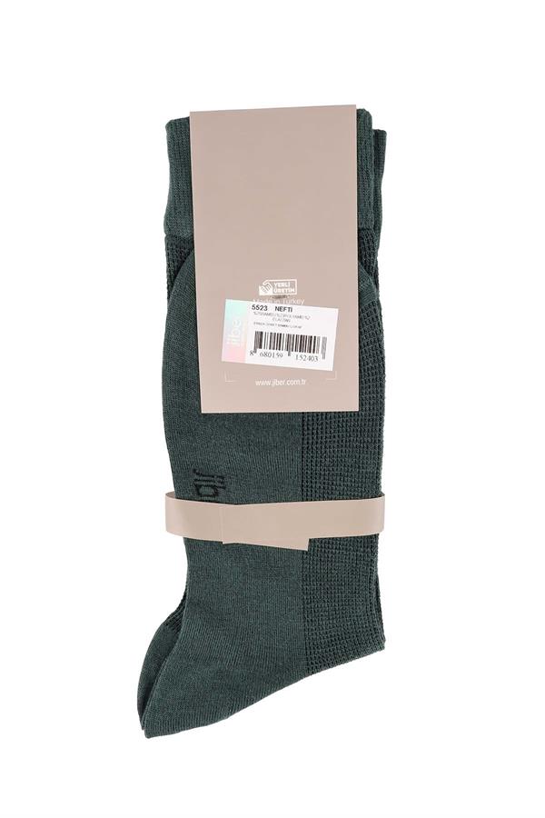 Erkek Nefti Bambu Uzun Çorap 5523