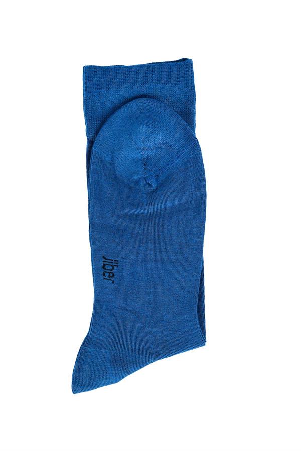 Erkek Saks Mavisi Bambu Soket Çorap 5500
