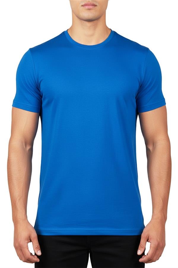 Erkek Bambu T-Shirt 334 Sax Mavisi  JBR334.0000001