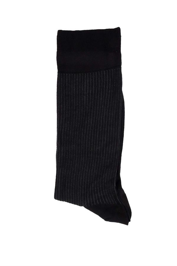 Erkek Siyah Bambu Çorap 5505