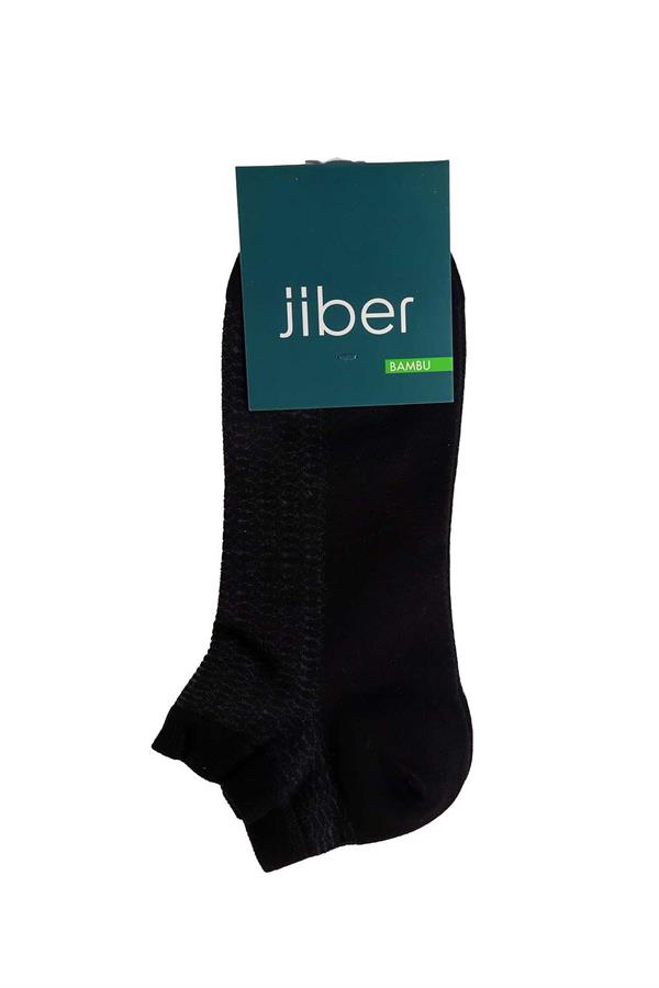 Erkek Siyah Bambu  Patik Çorap 6758