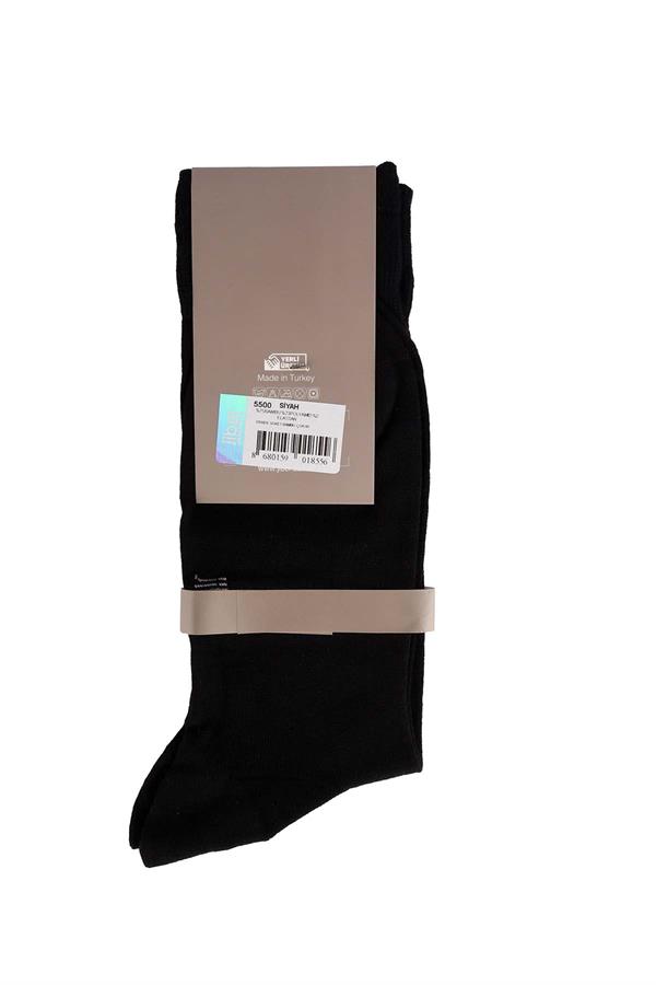 Erkek Siyah Bambu Soket Çorap 5500