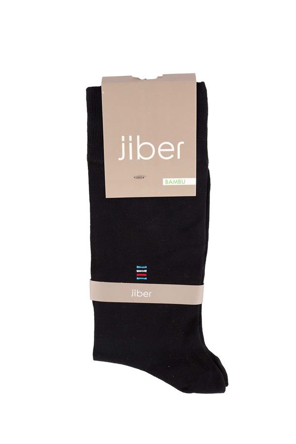 Erkek Siyah Bambu Uzun Çorap 5519