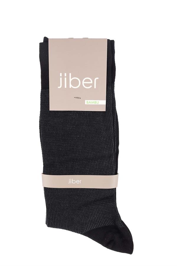 Erkek Siyah Bambu Uzun Çorap 5523