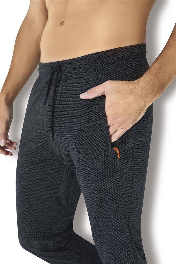 Erkek İki İplik Eşofman Altı Siyah  JBR1761.001