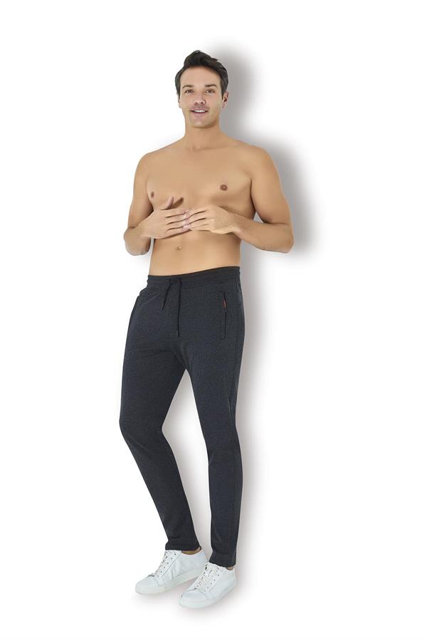 Erkek İki İplik Eşofman Altı Siyah  JBR1761.001