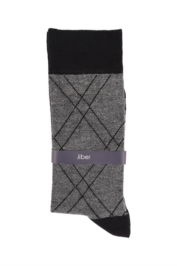 Erkek Modal Likralı Soket Çorap 5221 SİYAH  JBR5221.000001