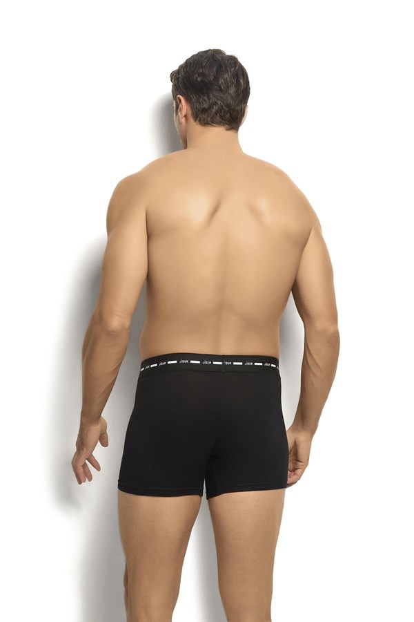 Erkek Siyah Modal Pamuklu Boxer