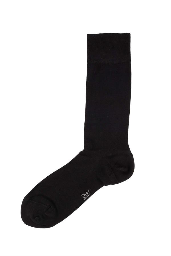 Erkek Siyah Modal Uzun Çorap 5100