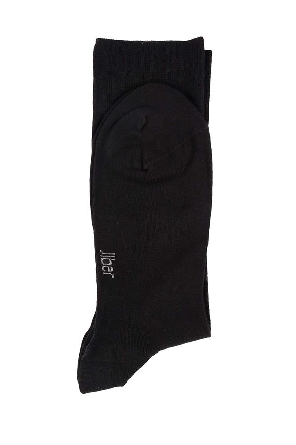Erkek Siyah Modal Uzun Çorap 5100