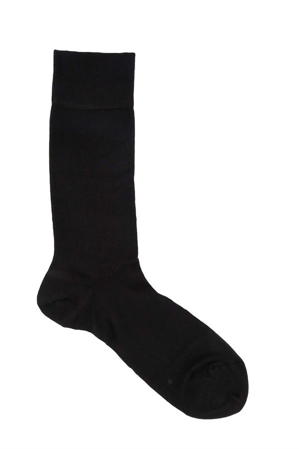 Erkek Siyah Modal Uzun Çorap 5100