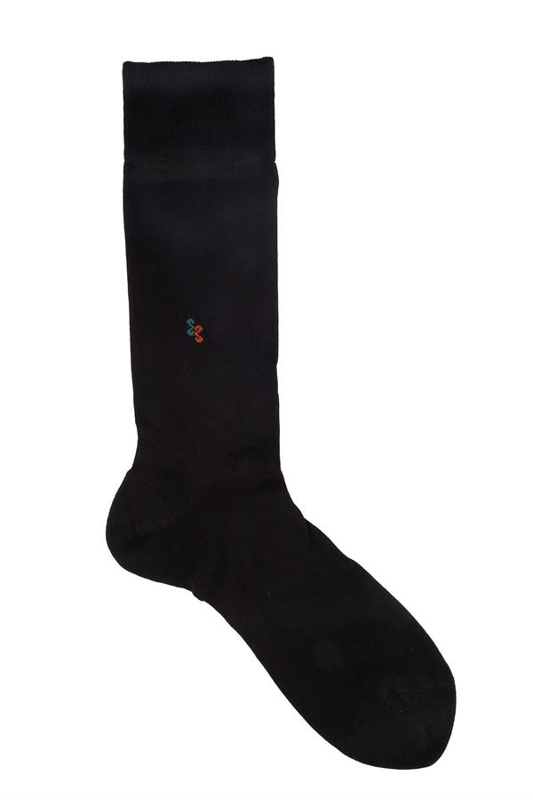 Erkek Siyah Modal Uzun Çorap 5118