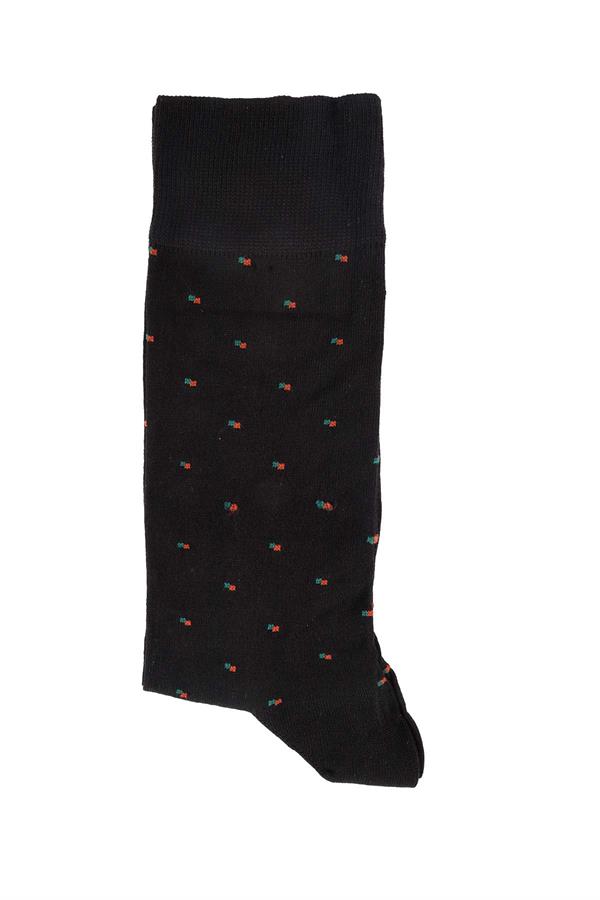 Erkek Siyah Modal Uzun Çorap 5120