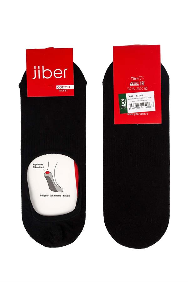 Erkek Siyah Pamuklu Babet Çorap 7099