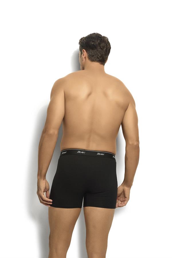 Mens Black Cotton Lycra Boxer 156