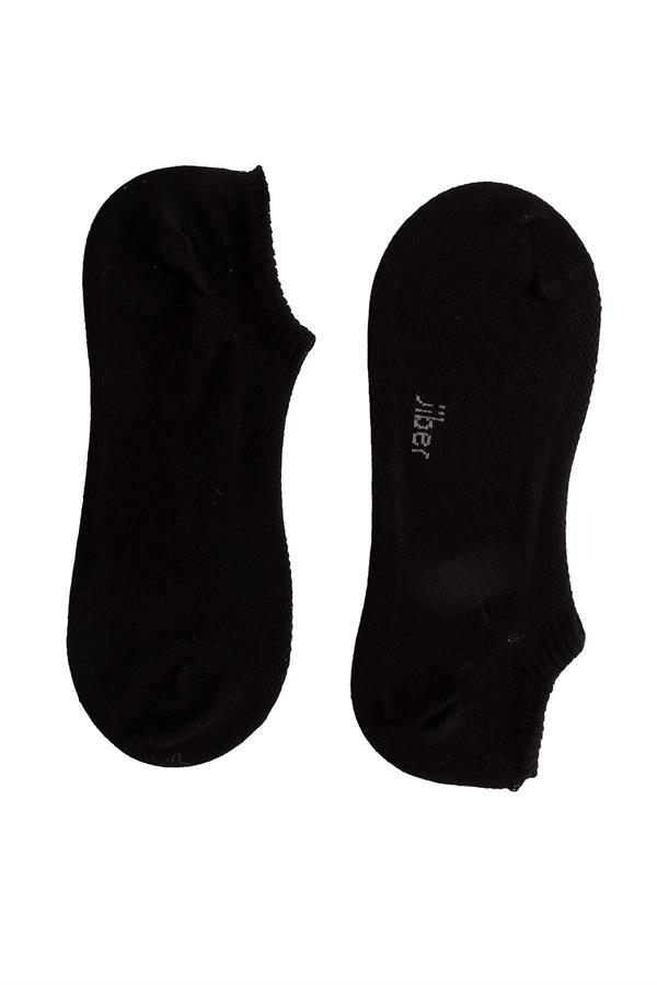 Erkek Siyah Pamuklu  Sneaker Çorap 7701