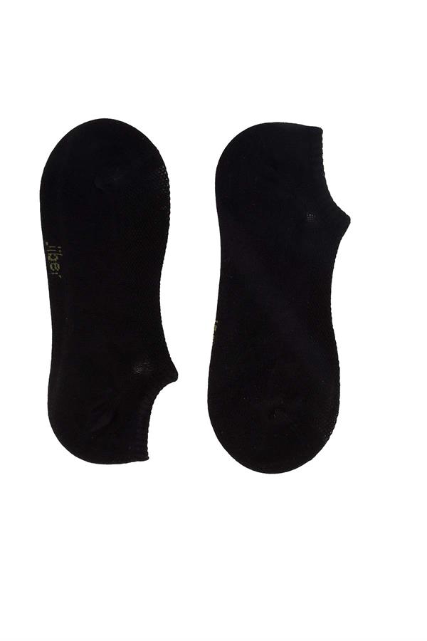 Erkek Siyah Sneaker Bambu Çorap 7050