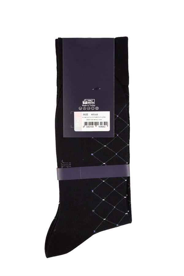 Erkek Siyah Soket Modal Çorap 5122