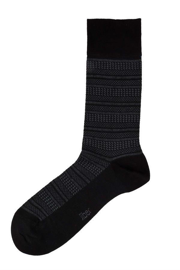 Erkek Siyah Soket Modal Çorap 5124
