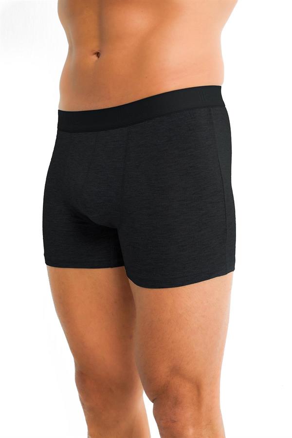 Erkek Siyah Viskoz Likralı Boxer 153