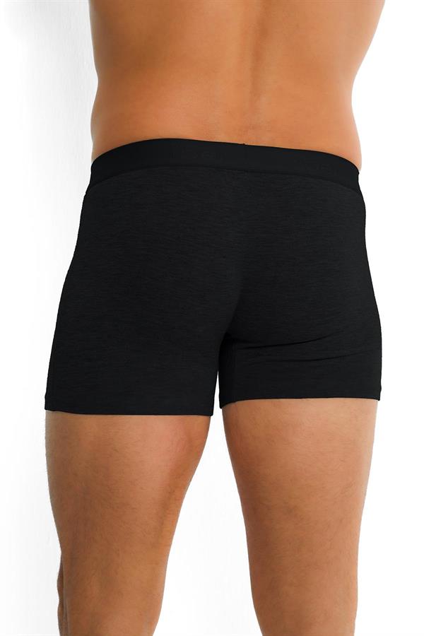 Erkek Siyah Viskoz Likralı Boxer 153