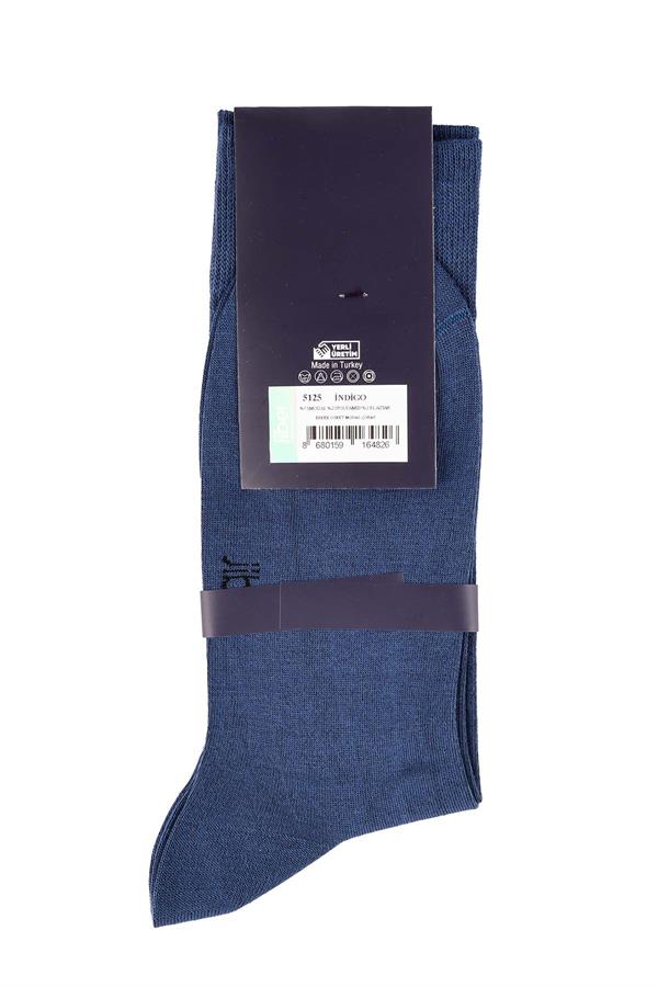 Erkek Soket İndigo Modal Çorap 5125
