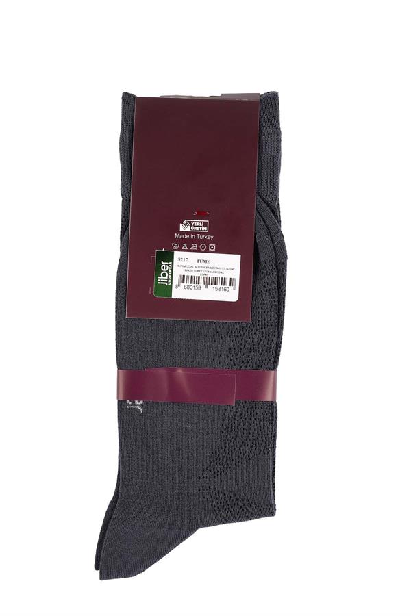 Erkek Soket Likralı Modal Füme Çorap 5217
