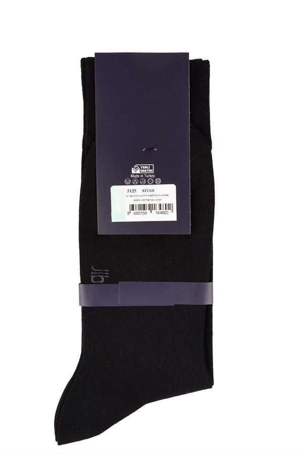 Erkek Soket Siyah Modal Çorap 5125