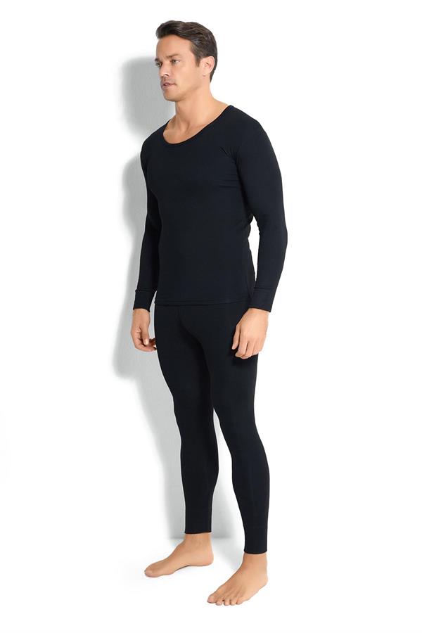 Jiber Erkek Termal İçlik Üst Siyah 160