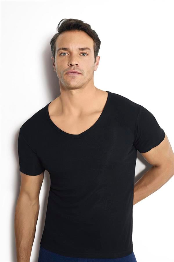 Jiber Erkek Termal İçlik Üst Siyah 162