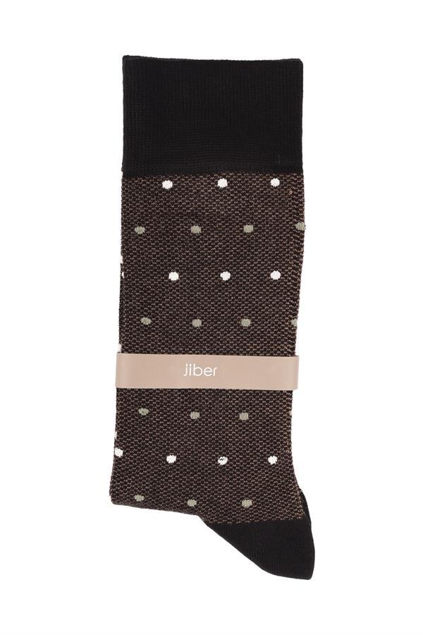Erkek Bambu Likralı Soket Çorap 5620 Vizon  JBR5620.000001