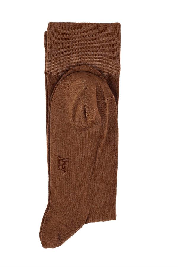 Erkek Vizon Likralı Bambu Uzun Çorap 5600