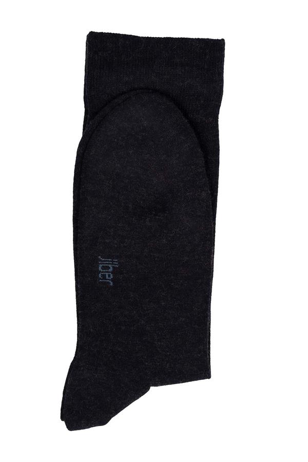 Erkek Yünlü Bambu Lacivert Soket Çorap 5650