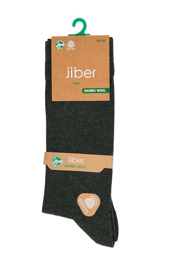 Erkek Yünlü Bambu Yeşil Soket Çorap 5650
