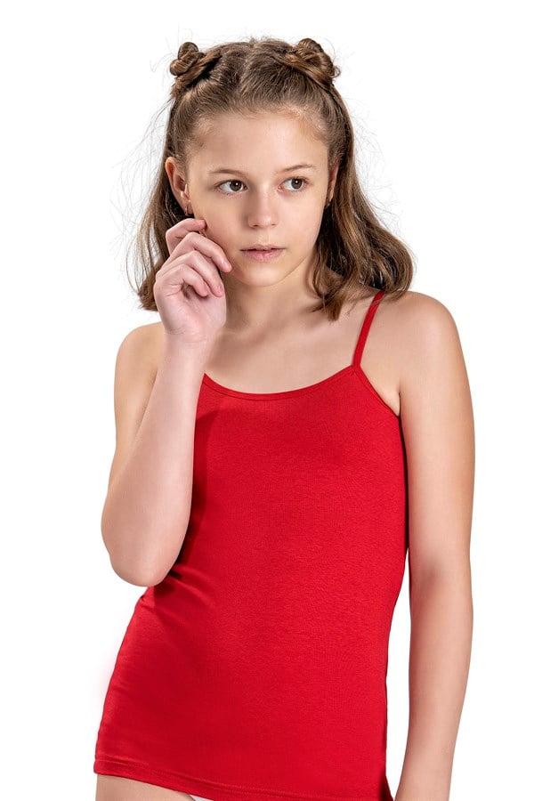 Kız Çocuk Asorti Pamuklu Likralı 3lü Atlet 807