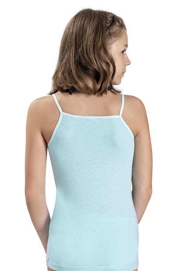 Kız Çocuk Asorti Pamuklu Likralı 3lü Atlet 807