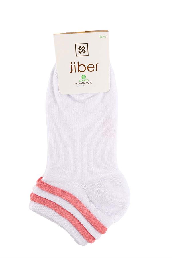 Kadın 12li Asorti Bambu Patik Çorap 6598 Asorti  JBR6598.0000012