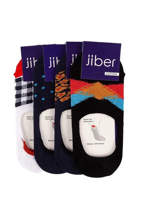Kadın 4lü Likralı Asorti Babet Çorap 7309 Asorti  JBR7309.000001