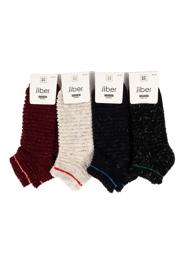 Kadın Ters Patik Simli Çorap Asorti  JBR6946.000001
