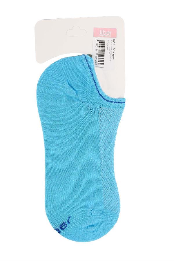 Kadın Açık Mavi Pamuklu  Sneaker Çorap 7501