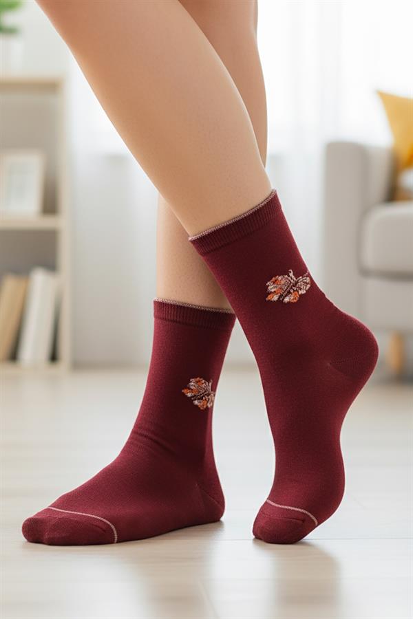 Kadın Bambu Soket Çorap 6651 Asorti  JBR6651.000001