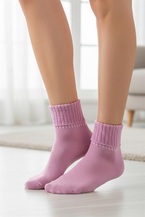 Kadın Pamuklu Termal Bot Çorabı 6944 Asorti  JBR6944.000001