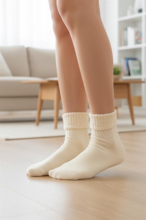 Kadın Pamuklu Termal Bot Çorabı 6944 Asorti  JBR6944.000001