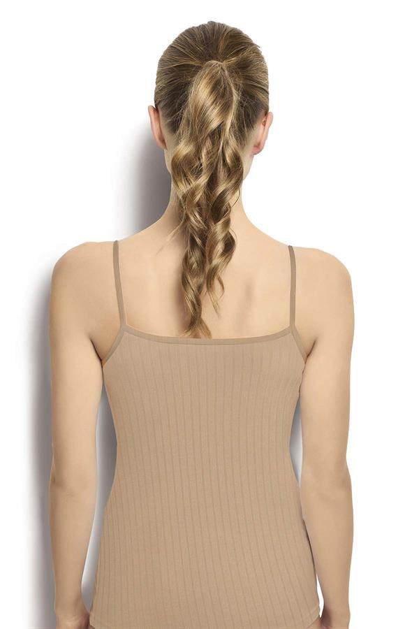 Kadın Bambu Kaşkorse İp Asklılı Atlet 647 Ten  JBR647.0000001