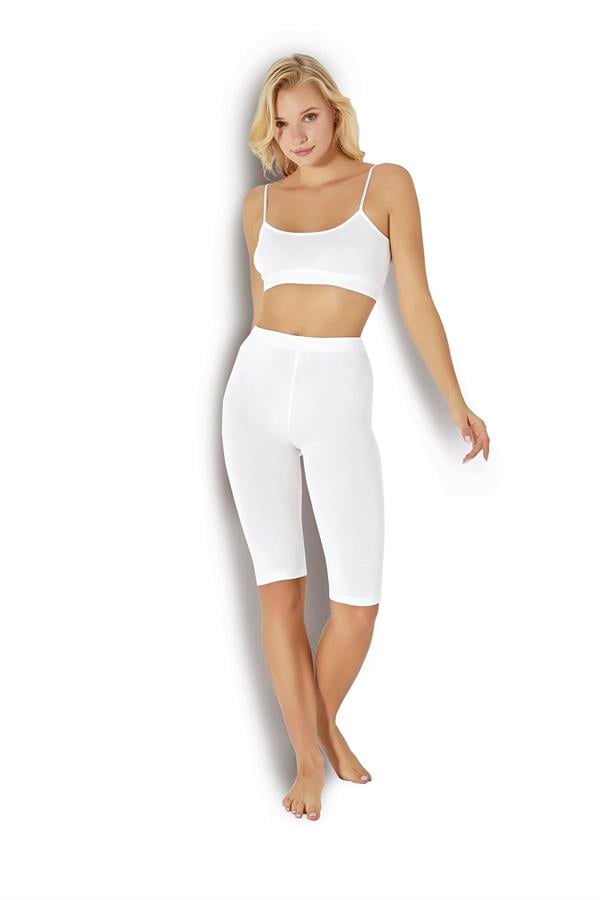 BEYAZ DİZ ALTI TAYT 571