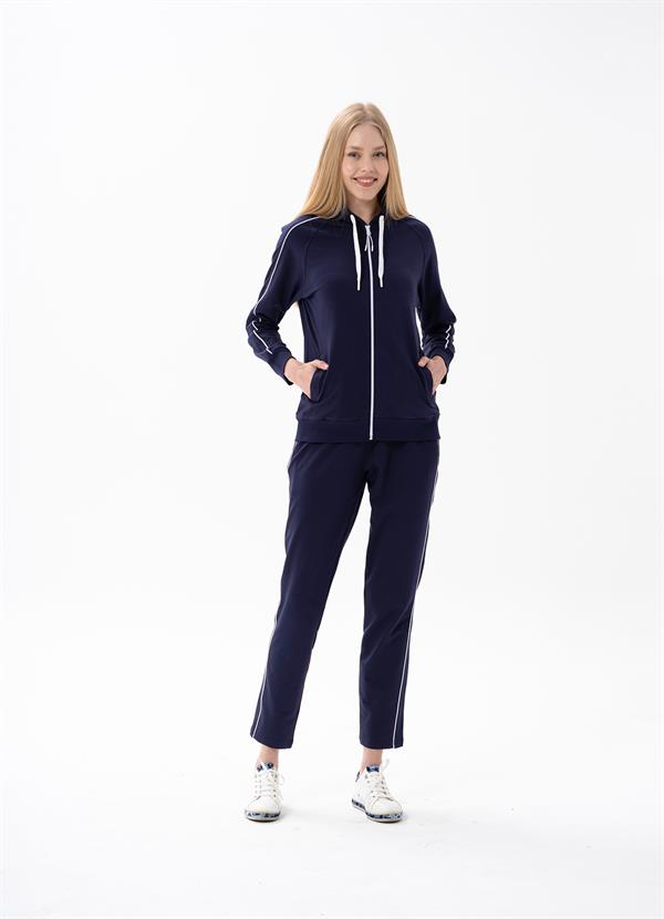 Kadın Fermuarlı Eşofman Takımı Lacivert  JBR10171.00001