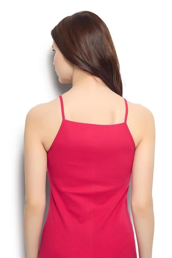 Kadın Fuşya Pamuklu İp Askılı Atlet 583