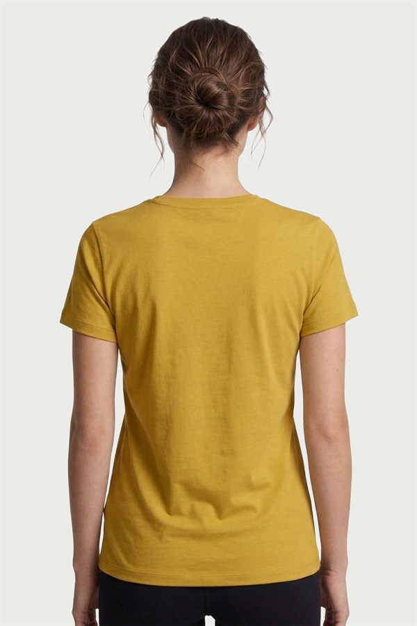 Kadın Hardal Bambu T-Shirt 500