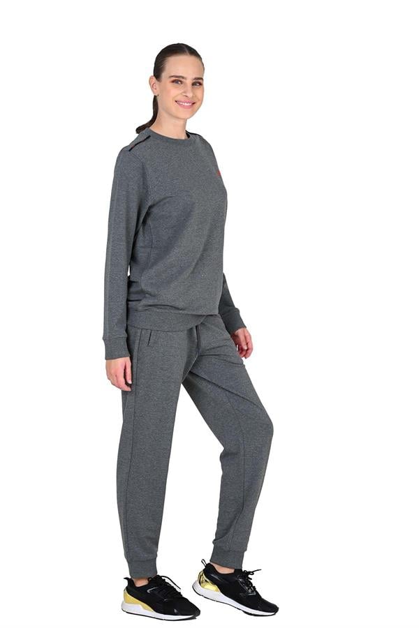 Kadın İki İplikli Eşofman Takımı 10222 Antrasit  JBR10222.00001